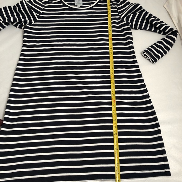 Paraphrase navy and white striped long sleeve dress - Picture 7 of 8